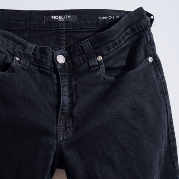 Fidelity Denim - Slim Straight - Black - Size 31x30 Mens - Picture 2 of 4